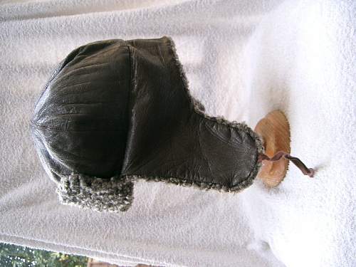 Help please to identify this leather ushanka