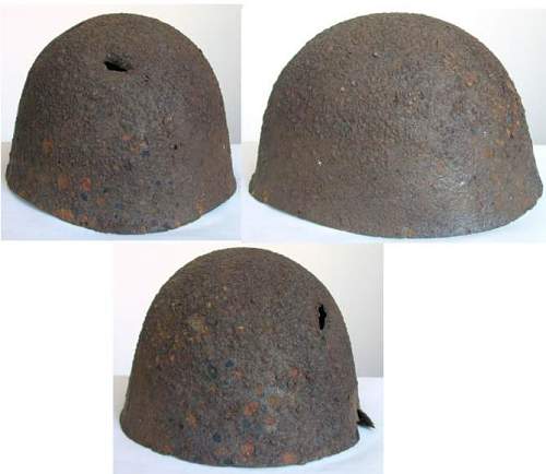 Red Army experimental helmets