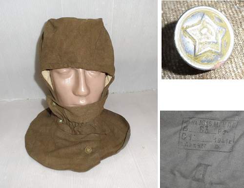 1941 cloth helmet/head cover for your review