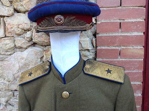 NKVD general ww2 parade visor cap