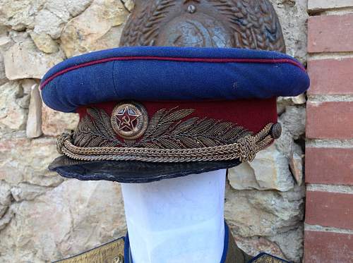 NKVD general ww2 parade visor cap