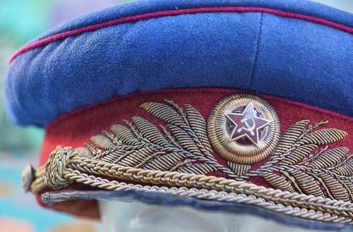 NKVD general ww2 parade visor cap