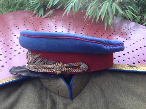 NKVD general ww2 parade visor cap