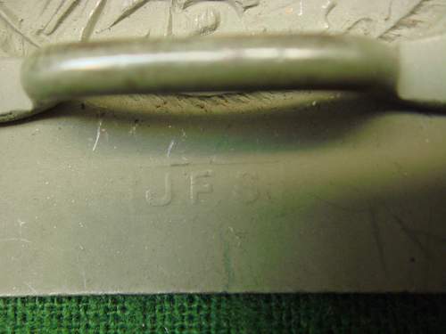 Late war green JFS buckle