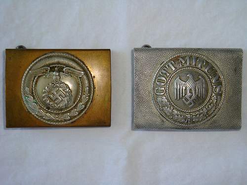 Aluminum Heer Buckle w/Right-Facing Eagle and SA Buckle: Recent Purchases!