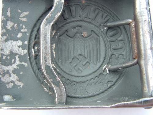 Last wartime manufactured Heer buckle?