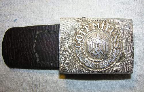 New addition-attic find belt with buckle (F.K.O.)  Friedrich Keller, Oberstein.