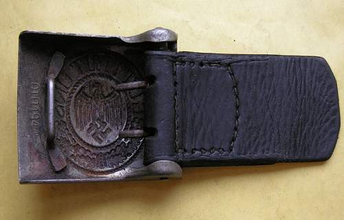 New addition-attic find belt with buckle  iron (CTD) Christian Theodor Dicke 1941