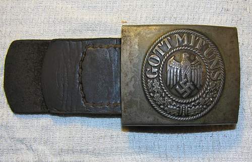 New addition-attic find belt with buckle  iron (CTD) Christian Theodor Dicke 1941