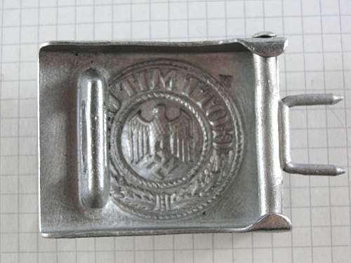 Aluminium Heer buckle F.R.O. Original or Fake, opinion please.