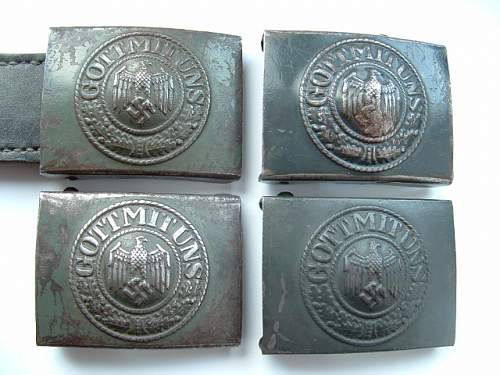 Some of my Wehrmacht / Heer buckles