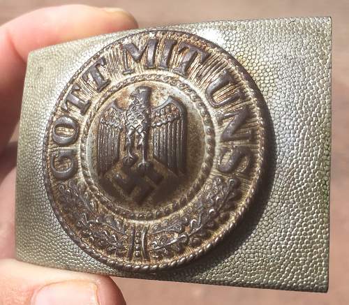 private buckle Wehrmacht army 1st model / box from Turnerbund