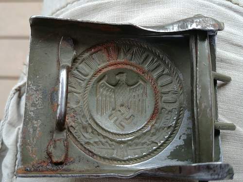 Antique show belt buckle