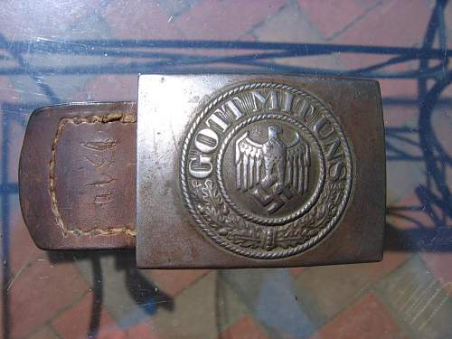 julius kremps buckle marked IKA41 with tab