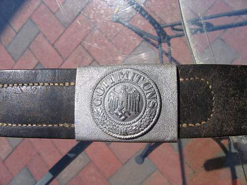 Recent belt/buckle purchase - unmarked buckle/faint marked belt