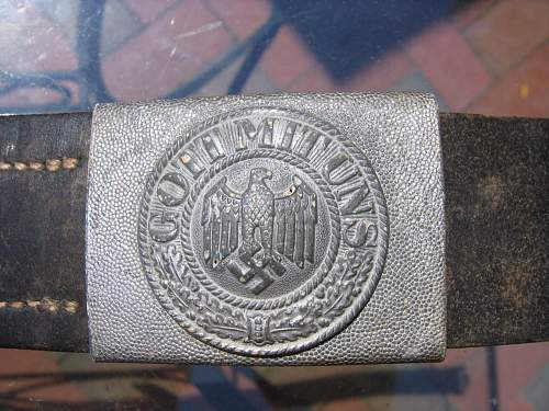 Recent belt/buckle purchase - unmarked buckle/faint marked belt