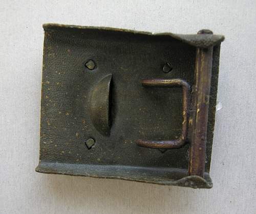 Front buckle in zinc