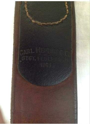 Heer Belt 1941 stamped.