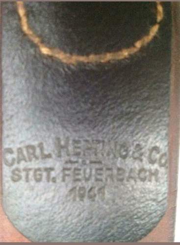 Heer Belt 1941 stamped.