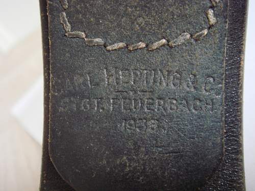 Heer Belt 1941 stamped.