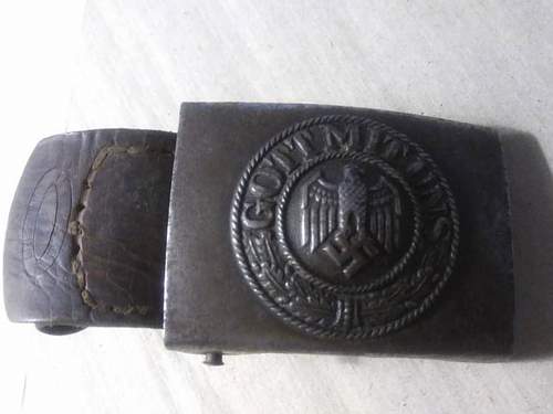 German steel buckle and belt