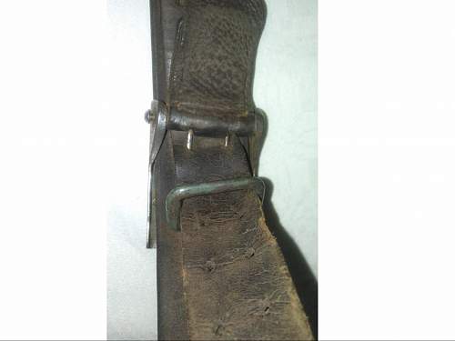 German steel buckle and belt