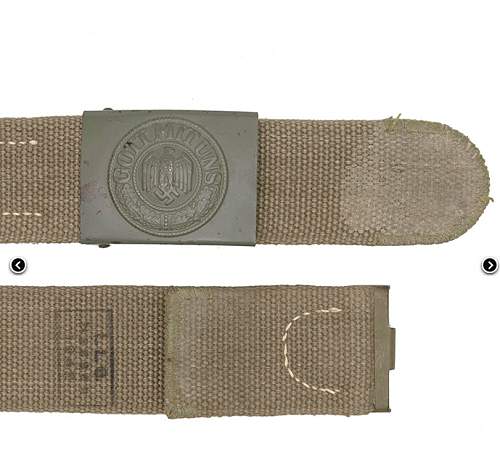 Tropical Belt (LLG Hessen 1942) with C. W. Motz 1941 buckle