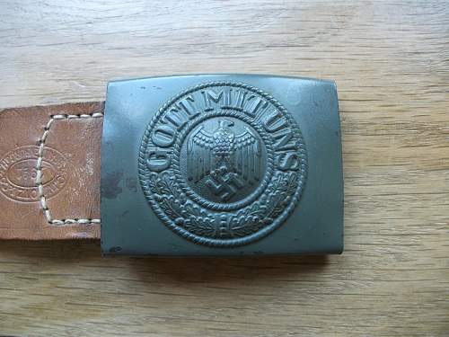 Tropical Belt (LLG Hessen 1942) with C. W. Motz 1941 buckle