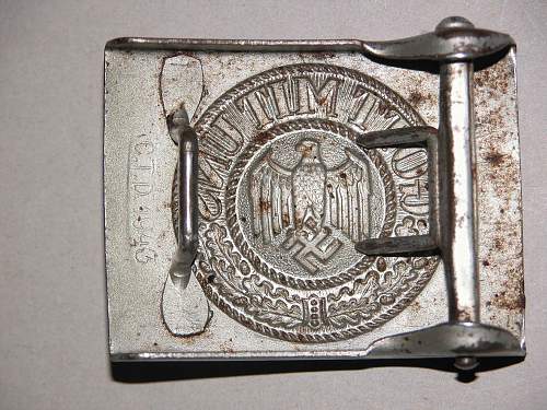 Heer buckle: Silver c.t.d. 1943