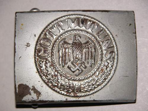 Heer buckle: Silver c.t.d. 1943