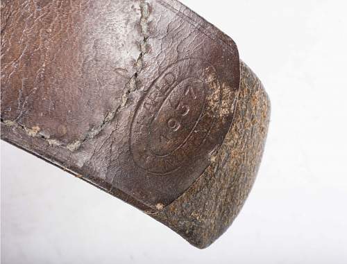 Heer field belt and buckle (H. Arld. Nuernberg 1937)