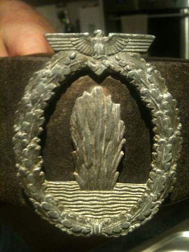 WWII German belt  with badge.