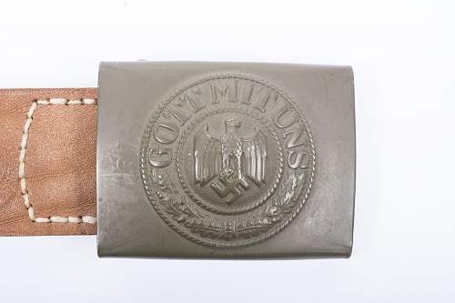 HEER buckle manufacturer identification mid-war