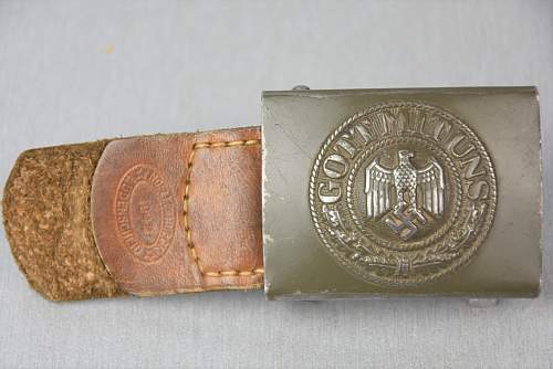 HEER buckle manufacturer identification mid-war