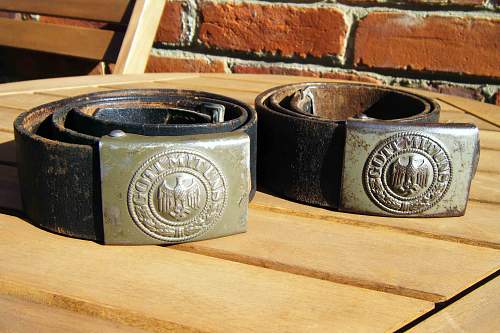 Twin 1941 Berge and Nolte Buckles with belts.