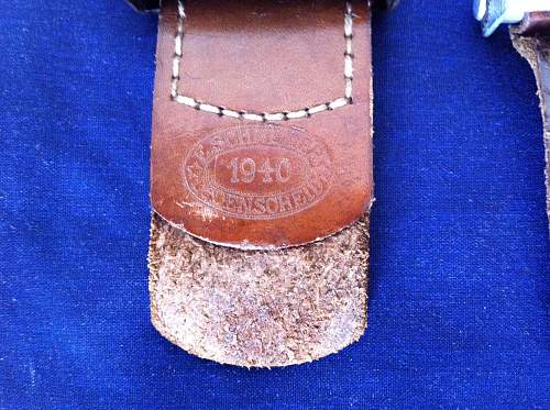 1940 - Year of Change - 2 Heer buckles &amp; belts.