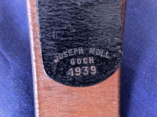 1940 - Year of Change - 2 Heer buckles &amp; belts.