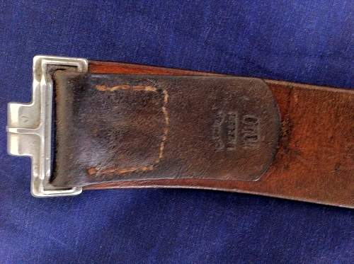 1940 - Year of Change - 2 Heer buckles &amp; belts.