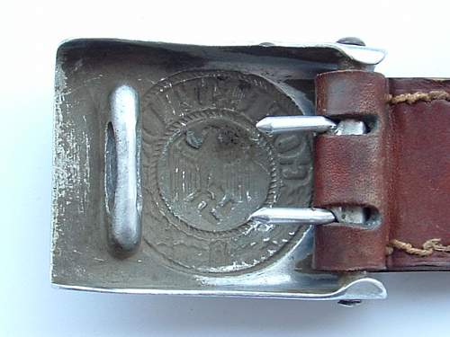 1940 - Year of Change - 2 Heer buckles &amp; belts.