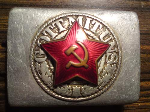 Red Army/Partisan converted Heer buckle
