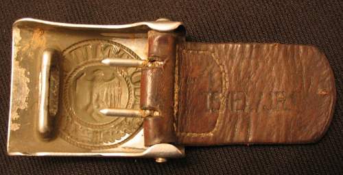 First Unit marked Heer buckle