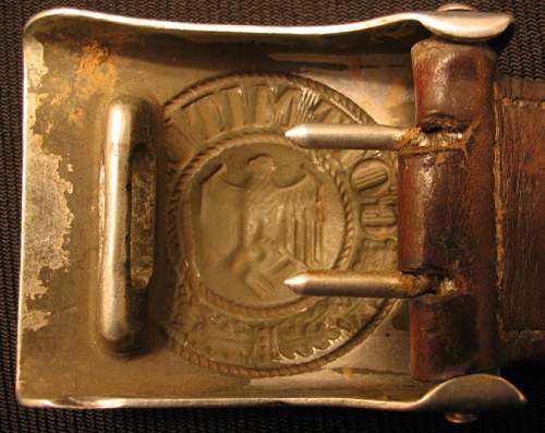 First Unit marked Heer buckle