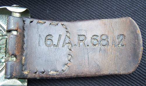 Unit marked Reichsheer belt and buckle