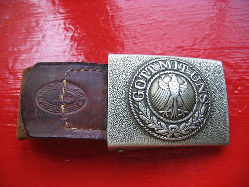 Weimer Republic buckle with 1935 dated tab