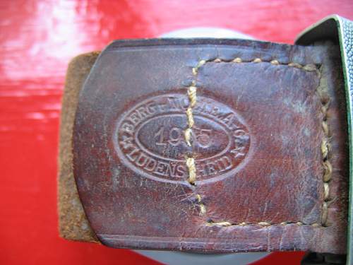 Weimer Republic buckle with 1935 dated tab