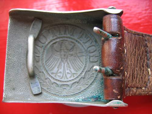 Weimer Republic buckle with 1935 dated tab