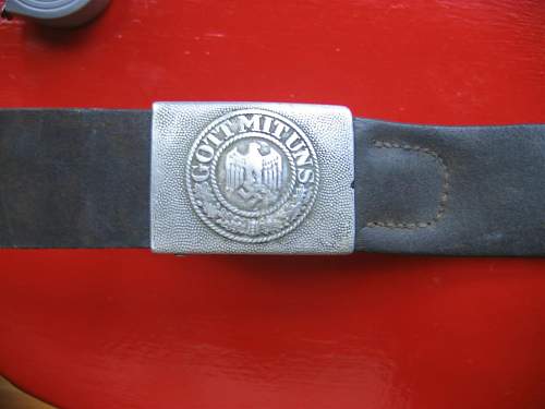 Heer Buckle &amp; Belt set - 1937 dated E. Schneider