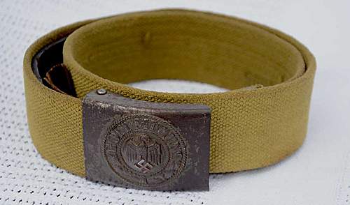 Late War/Tropical Web belt and Buckle opinion