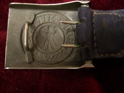 1-Piece Aluminum Reichswehr Buckle, Field Painted