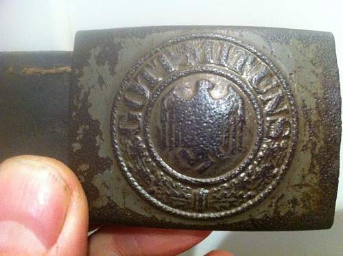 2 Heer belt buckles real or fake...